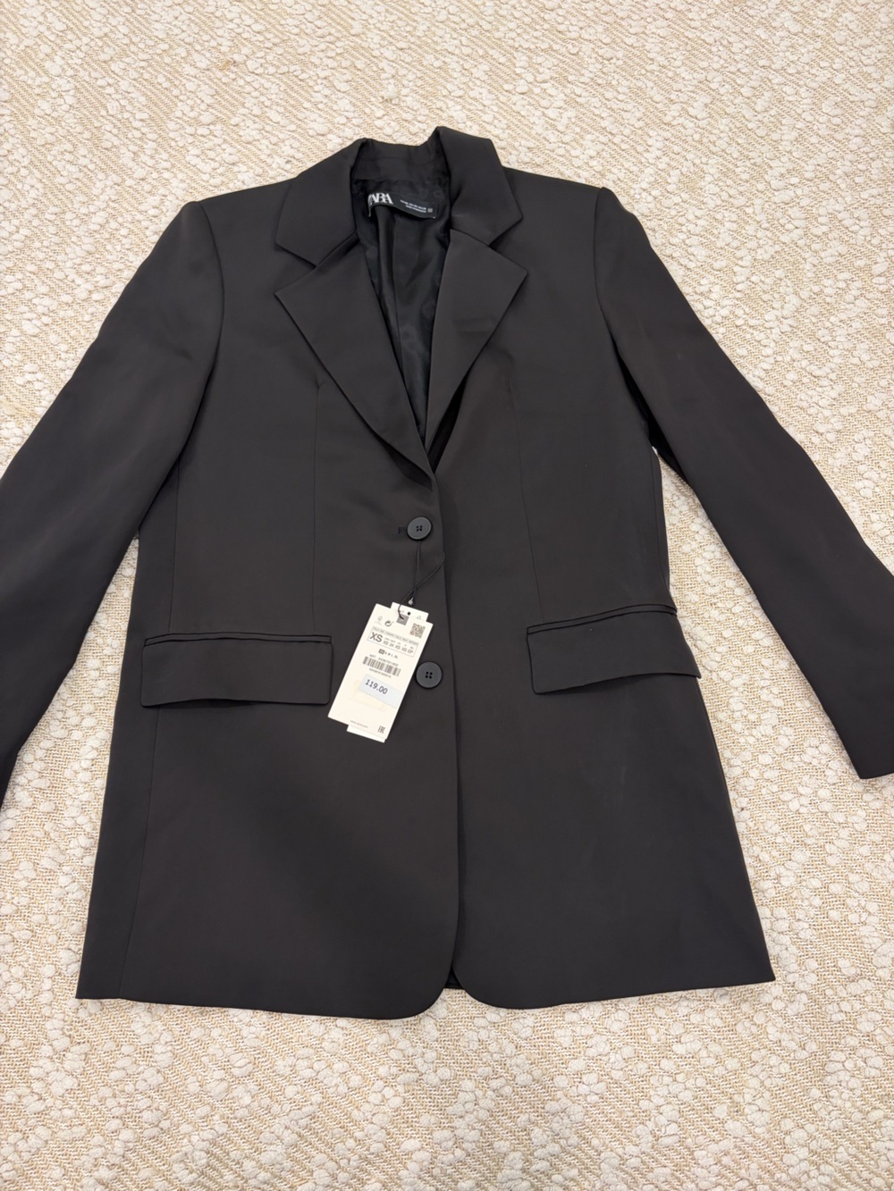 Zara Black Oversized Blazer